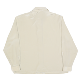 YOUR 6TH SENSE Womens Cream Shirt Long Sleeve Collared Embroidered L