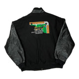 2004/2005 Division Champions Outer Boundary Graphic Varsity Jacket - XL Black Leather