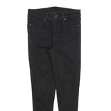 LEVI'S Womens Jeans Black Slim Skinny Denim Medium W27 L26 Cotton Blend Zip