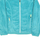 THE NORTH FACE Womens Blue Polyester Fleece Jacket L Lightweight Warm Casual