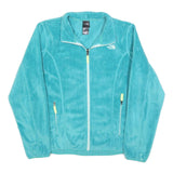 THE NORTH FACE Womens Blue Polyester Fleece Jacket L Lightweight Warm Casual