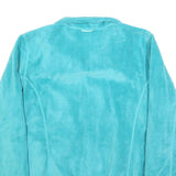 THE NORTH FACE Womens Blue Polyester Fleece Jacket L Lightweight Warm Casual