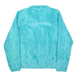THE NORTH FACE Womens Blue Polyester Fleece Jacket L Lightweight Warm Casual