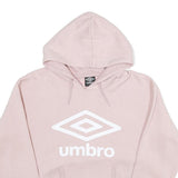 UMBRO Womens Pink Hoodie L Cotton Blend Casual Oversized Comfort Style