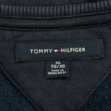 Tommy Hilfiger Spellout Sweatshirt - XL Navy Cotton