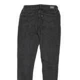 LEVI'S Womens Slim Black Denim Skinny Jeans Cotton Blend Zip W26 L28 Stylish