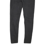 LEVI'S Womens Slim Black Denim Skinny Jeans Cotton Blend Zip W26 L28 Stylish