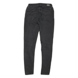 LEVI'S Womens Slim Black Denim Skinny Jeans Cotton Blend Zip W26 L28 Stylish