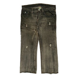 True Religion Studded Jeans - 38W 26L Grey Cotton