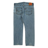 501 Levis Jeans - 35W 30L Light Wash Denim
