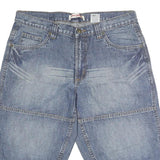 JEANS LINE Mens Shorts Blue Denim M W36 Casual Cotton Comfortable