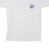 FRANK DOOLITTLE Mens Grey USA Graphic T-Shirt S Short Sleeve Crew Neck