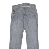 CALVIN KLEIN JEANS Mens Relaxed Blue Denim Light W32 L34 Casual Zip