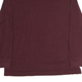 TOMMY HILFIGER Mens Maroon Long Sleeve Plain XL Cotton Classic Fit Polo Shirt