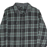 VANS Mens Black & Green Check Shirt M Cotton Blend Long Sleeve Casual