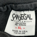 Made In USA Single Stitch Sansegal Graphic T-Shirt - XL Black Cotton