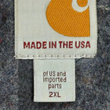 Made In USA Carhartt Detroit Jacket - 2XL Brown Cotton