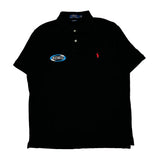 Diehl Patch Polo By Ralph Lauren Polo Shirt - Large Black Cotton