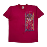 New Orleans French Quarter Jerzees Single Stitch T-Shirt - Large Red Cotton