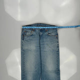 501 Levis Jeans - 32W 31L Light Wash Cotton