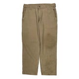 Carhartt Carpenter Trousers - 36W 31L Khaki Cotton