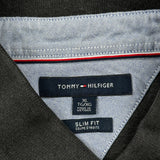 Tommy Hilfiger Slim Fit Polo Shirt - XL Gray Cotton