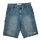 Timberland Cargo Denim Shorts - 34W 12L Blue Denim