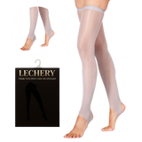 Lustrous Shiny Sheer Stirrup Thigh-Highs