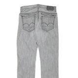 LEVI'S Mens Slim Light Grey Denim Jeans W32 L34 Zip Closure Classic Fit Casual