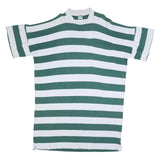 NANTUCKET ISLAND Womens Green & White Striped Day Cotton Blend Dress 3XL Relaxed