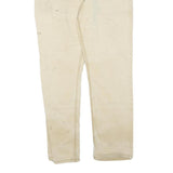CARHARTT Mens Cotton Blend Beige Regular Fit Straight Leg Trousers W36 L32
