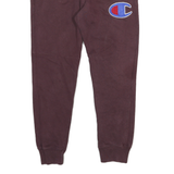 CHAMPION Womens Joggers Maroon Slim Tapered M W26 L27 Cotton Blend Comfortable