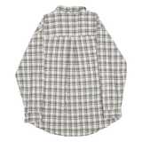CHAPS RALPH LAUREN Mens White & Green Check Shirt XL Button-Down Collar Casual