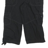 NO BOUNDARIES Womens Black Cargo Cotton Blend Shorts M W30 Casual Pocketed