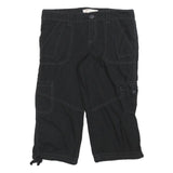 NO BOUNDARIES Womens Black Cargo Cotton Blend Shorts M W30 Casual Pocketed