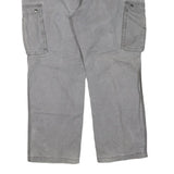 CARHARTT Mens Cotton Blend Grey Regular Straight Trousers W42 L30 Cargo Pockets