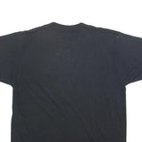 Womens Black Fish Graphic T-Shirt L Short Sleeve Crew Neck Cotton Blend
