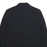 MAX MARA Womens Black Jacket UK 10 Polyester Blend Button Closure Plain Classic