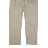LEVI'S Mens Regular Fit Beige Cotton Blend Zip Trousers W36 L32 Classic Casual
