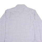 TOMMY HILFIGER Mens Blue & Pink Check Shirt XL Classic Cotton Long Sleeve Casual