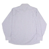 TOMMY HILFIGER Mens Blue & Pink Check Shirt XL Classic Cotton Long Sleeve Casual