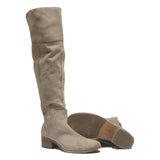 VINCE CAMUTO Womens Knee High Leather Beige Boots UK 9 Stylish Comfortable