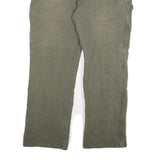 DICKIES Mens Cotton Blend Regular Fit Utility Trousers Olive W38 L30 Workwear