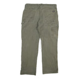 DICKIES Mens Cotton Blend Regular Fit Utility Trousers Olive W38 L30 Workwear