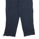 WESTPORT Womens Navy Blue Cargo Shorts UK 12 W32 Cotton Blend Comfort Style