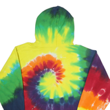 PORT & COMPANY Mens Yellow & Multi Tie Dye Hoodie M Joe Serna Jr Charter School