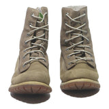 TIMBERLAND Womens Lace-Up Waterproof Leather Boots Beige UK 6.5 Durable Outdoor