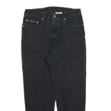 CALVIN KLEIN Womens Black Regular Fit Straight Denim Jeans W28 L25 Classic Style
