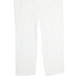ARMANI JUNIOR Womens Cotton White Regular Fit Straight Leg Trousers W30 L29