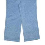 BODEN Womens Cotton Blend Blue Relaxed Wide-Leg Trousers W36 L28 Comfortable